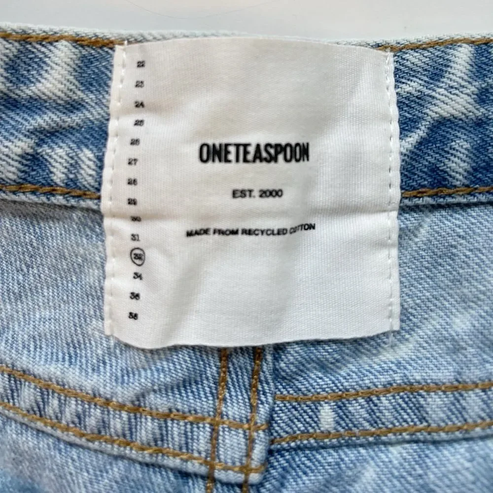One Teaspoon cut off shorts Bonitas jean shorts Florence paint splatter. 32. New